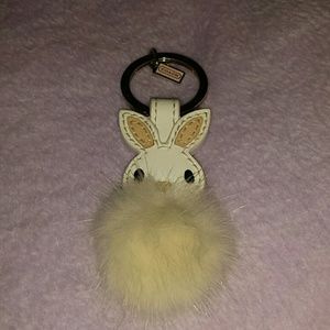 Coach Mink Fur Bunny Keychain